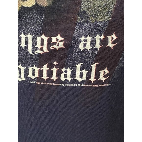 NRA Blue S/S T-Shirt Men's Size XL Some Things are Not Negotiable 2013 - Picture 14 of 14